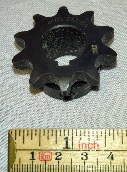 575-SHA: Tannhjul, #40, 10T x 3/4" boring