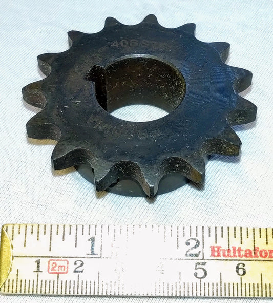 575-SHA: Tannhjul, #40, 15T x 1" boring