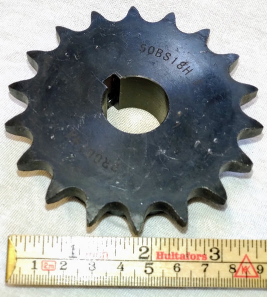 2800-Bensin: Tannhjul, #50, 18T x 1" boring