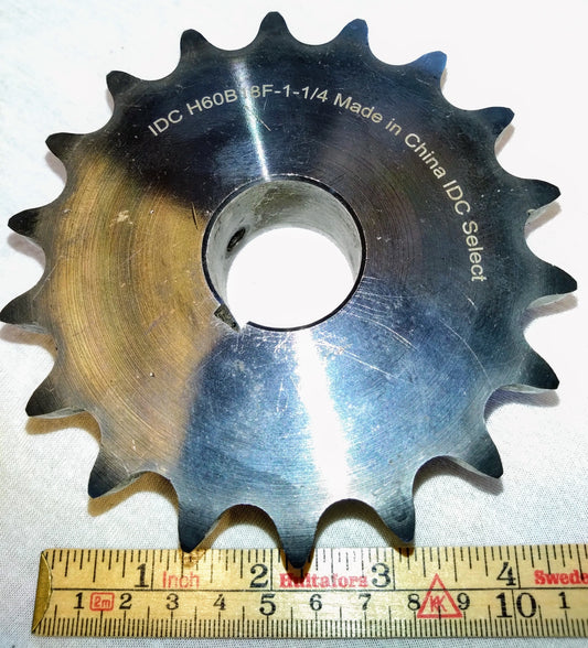 5200: Tannhjul, #60, 18T x 1.25" boring